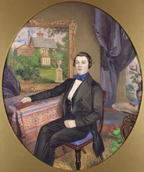 Portrait of a Young Man in a Victorian Interior, 1850